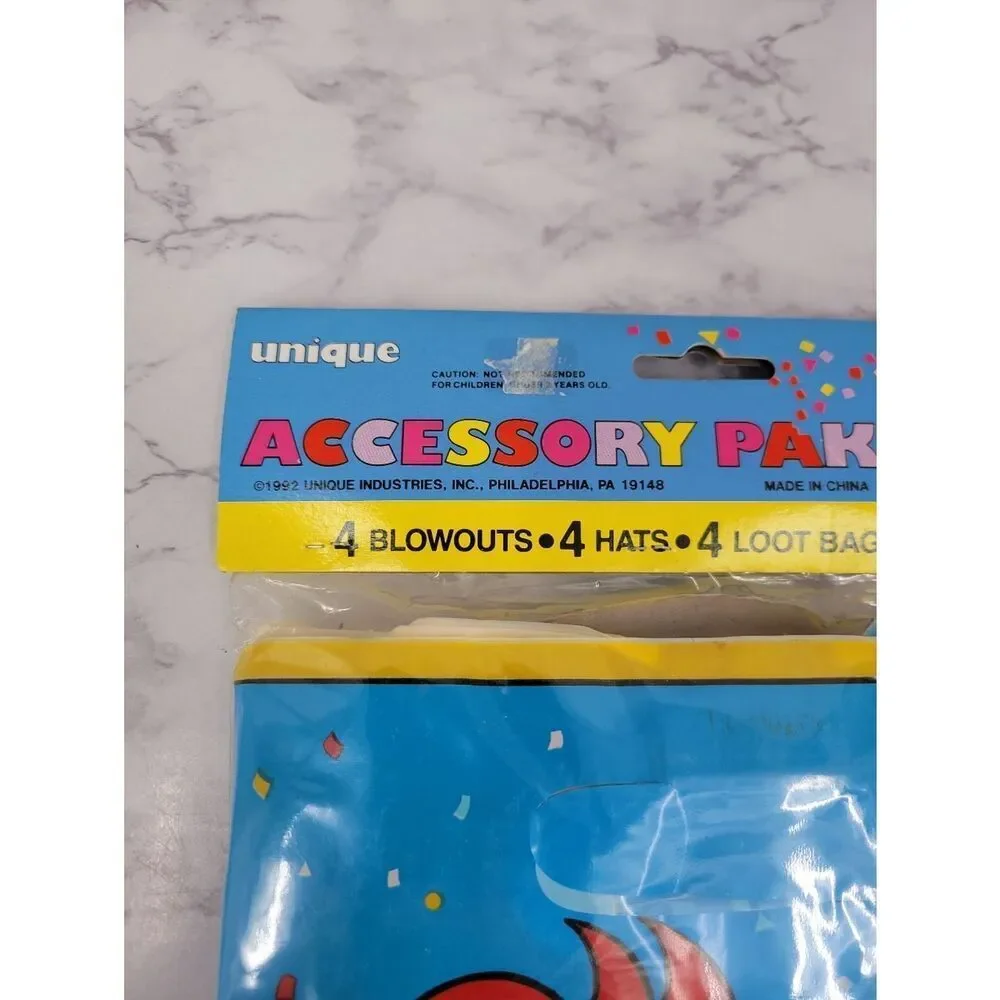 Vintage 90s Troll Birthday Party Favors Set